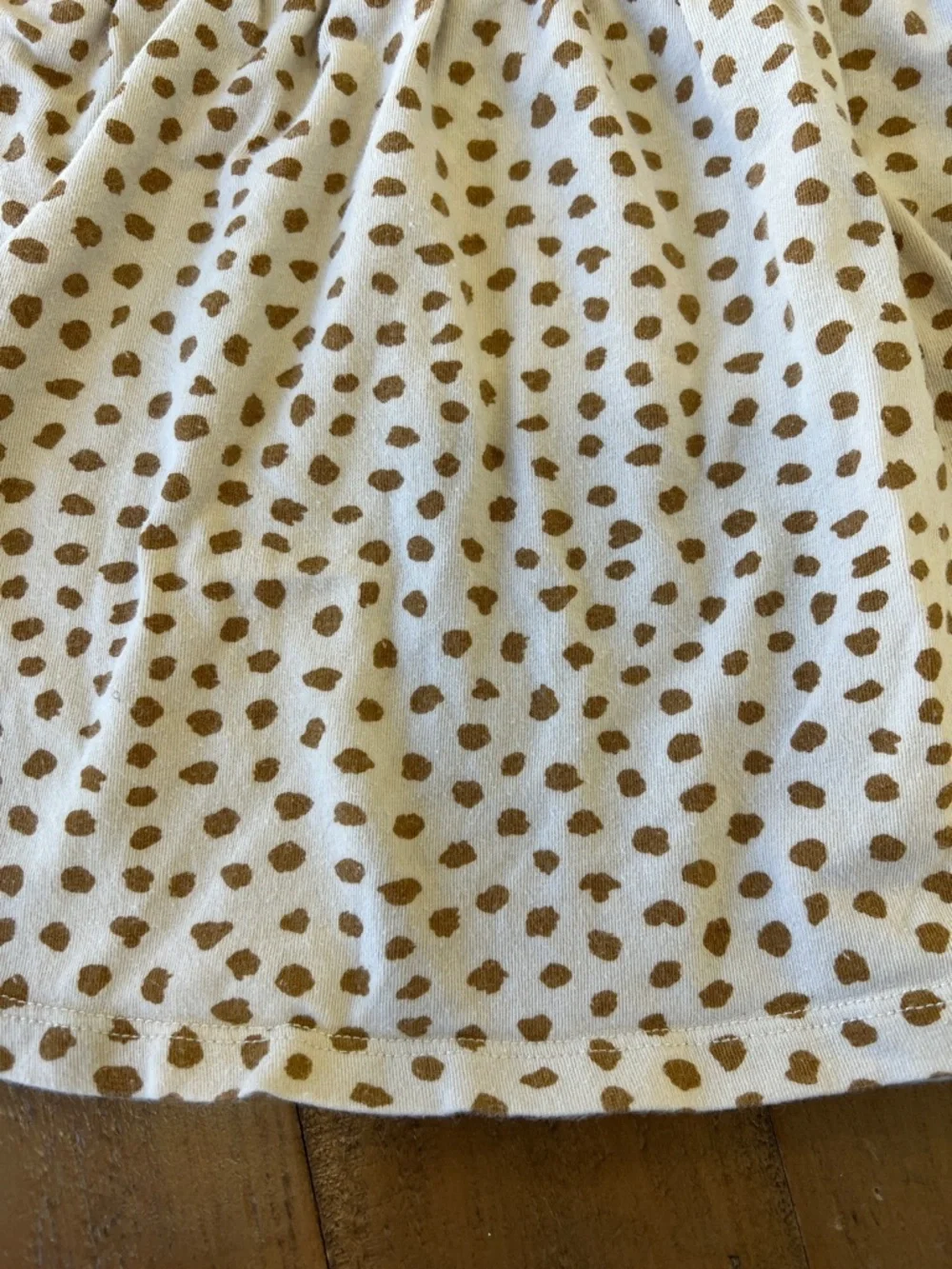 Rylee + cru spotted ruffle sleeve mini dress 12-18 months